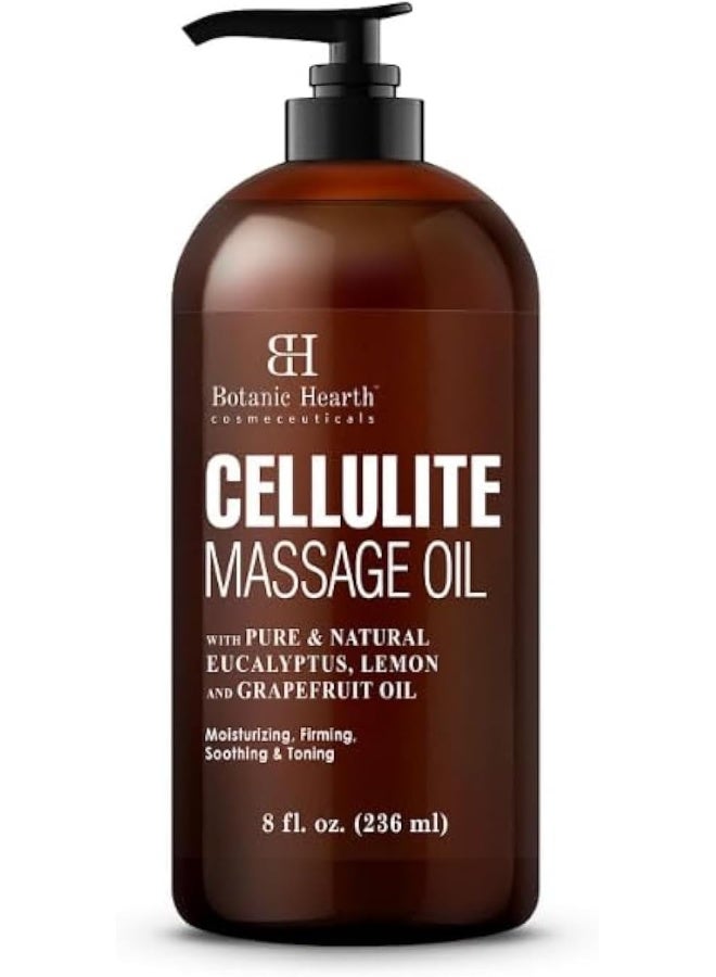 Botanic Hearth Cellulite Massage Oil - Cellulite Oil for Thighs - Unique Blend of Massage Essential Oils - Improves Skin Tone, Skin Firmness & Tightness - 8 fl oz - Image 1